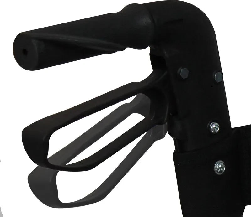 Andadera Plegable con Asiento y Reposapiés, Ruedas, Altura Regulable y Freno de Bucle / Marca Handy