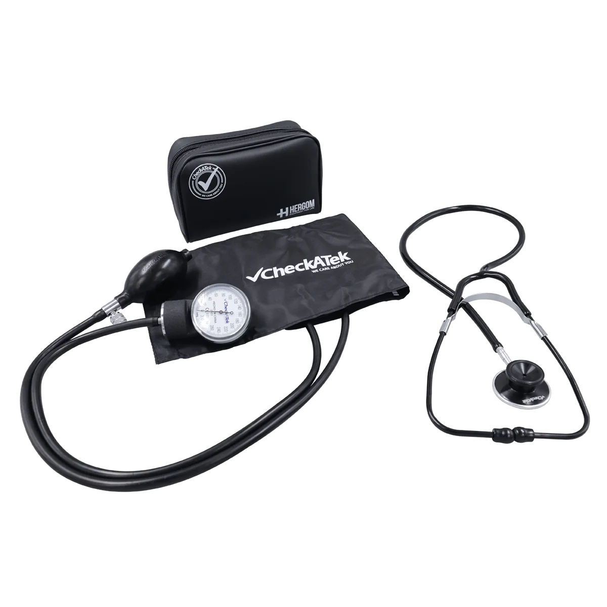 Kit de Baumanómetro + estetoscopio campana doble - Marca Checkatek