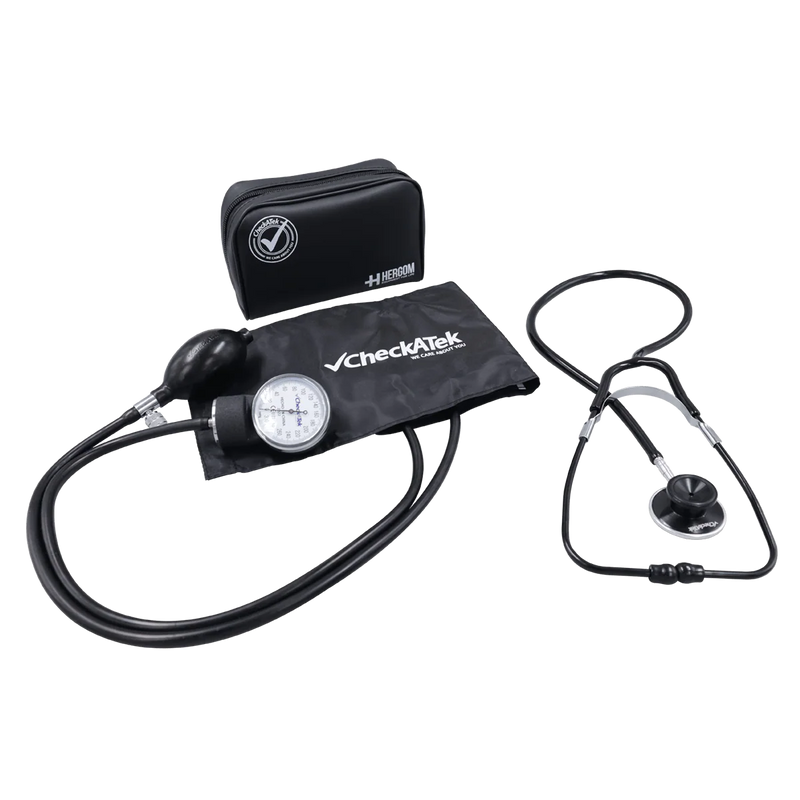 Kit de Baumanómetro + estetoscopio campana doble - Marca Checkatek