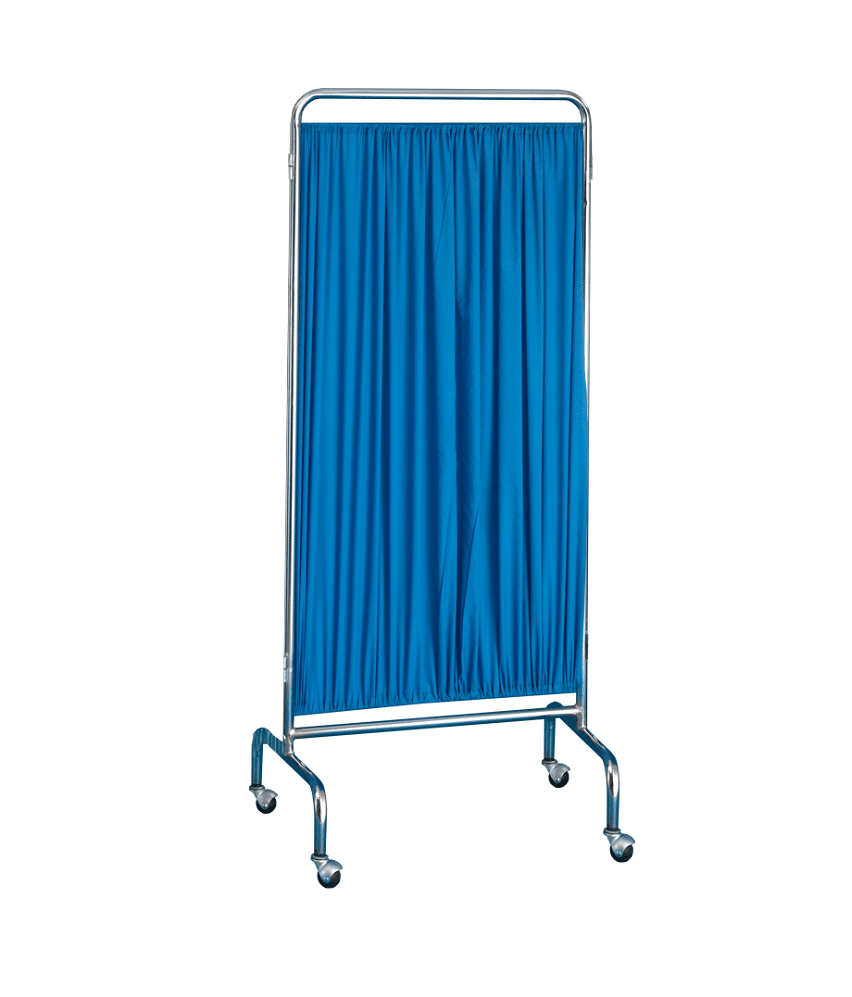 Biombo Médico con Ruedas Cromado