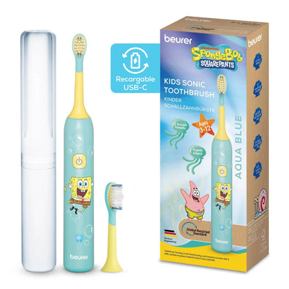 Cepillo Dental Eléctrico para Niños Bob Esponja Edicion especial | Beurer rosa y azul