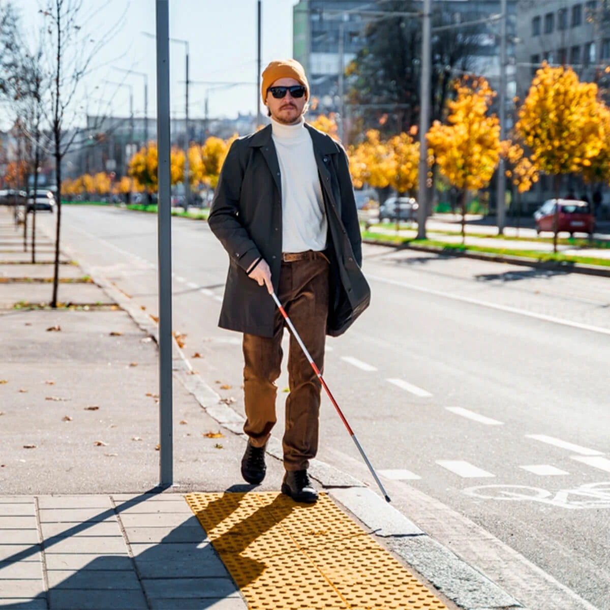 Bastón ergonómico ajustable para invidentes - Marca Handy