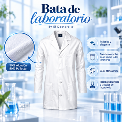 Bata de Laboratorio Blanca