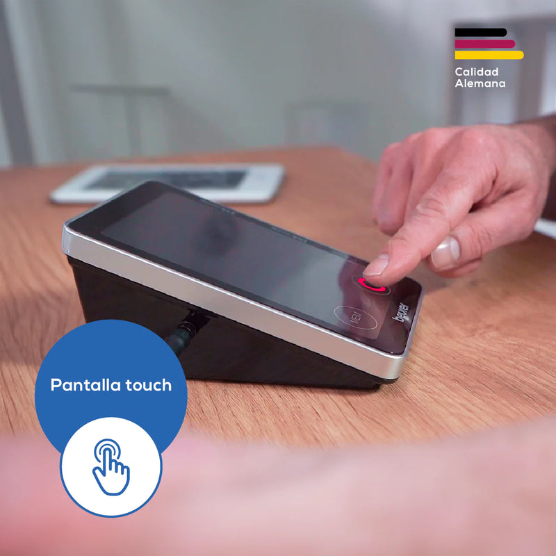 Baumanómetro Digital de brazo BM58, medidor de presión arterial y de pulso de manera automática Marca Beurer