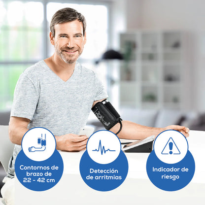 Baumanómetro Digital de brazo BM58, medidor de presión arterial y de pulso de manera automática Marca Beurer