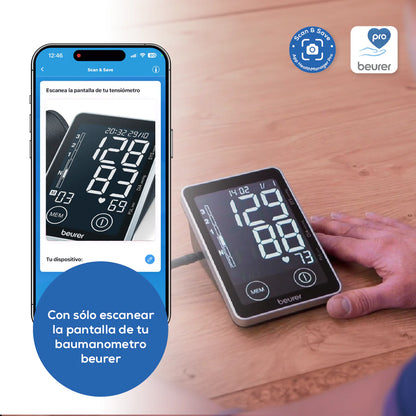 Baumanómetro Digital de brazo BM58, medidor de presión arterial y de pulso de manera automática Marca Beurer