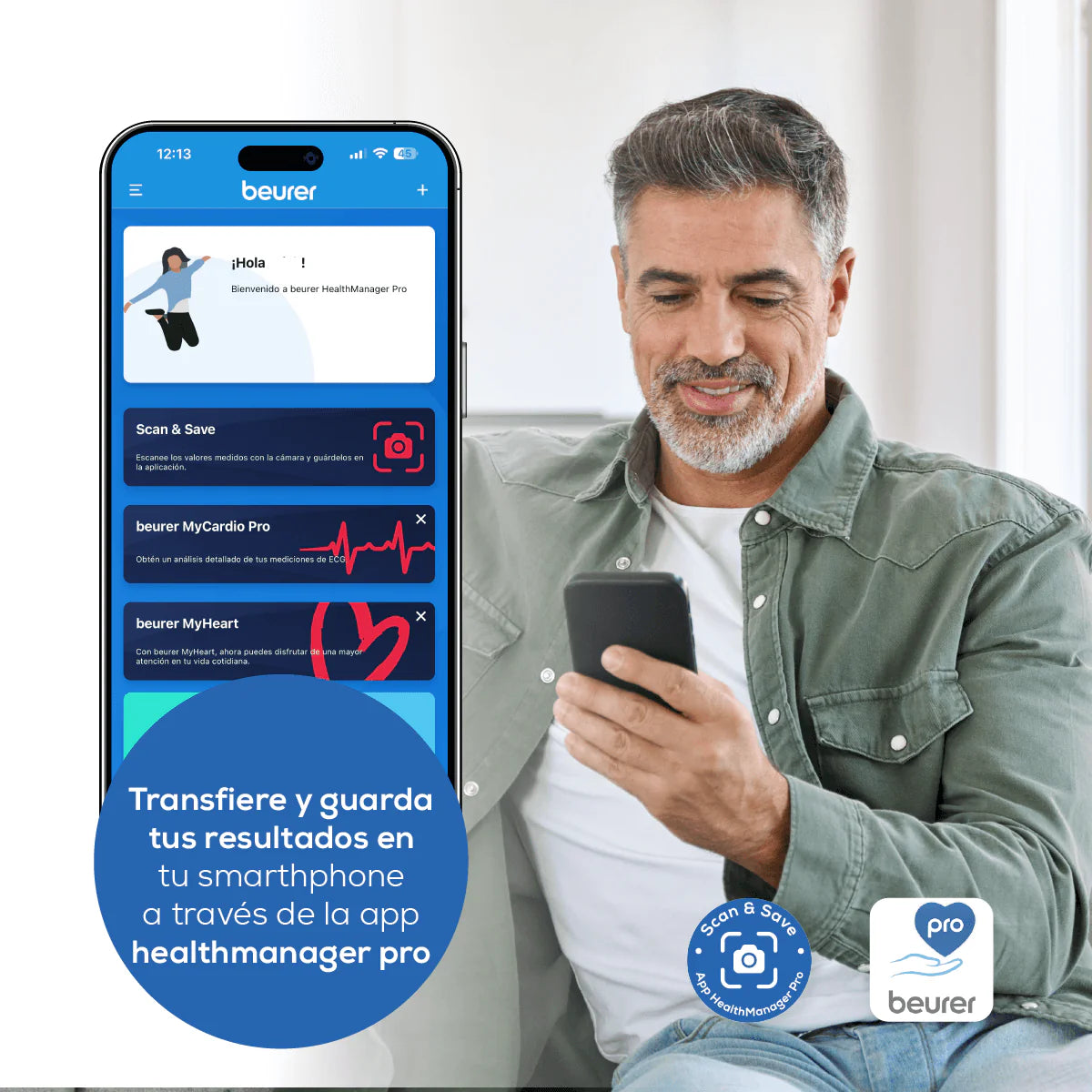 Baumanómetro Digital de brazo BM53 Marca Beurer