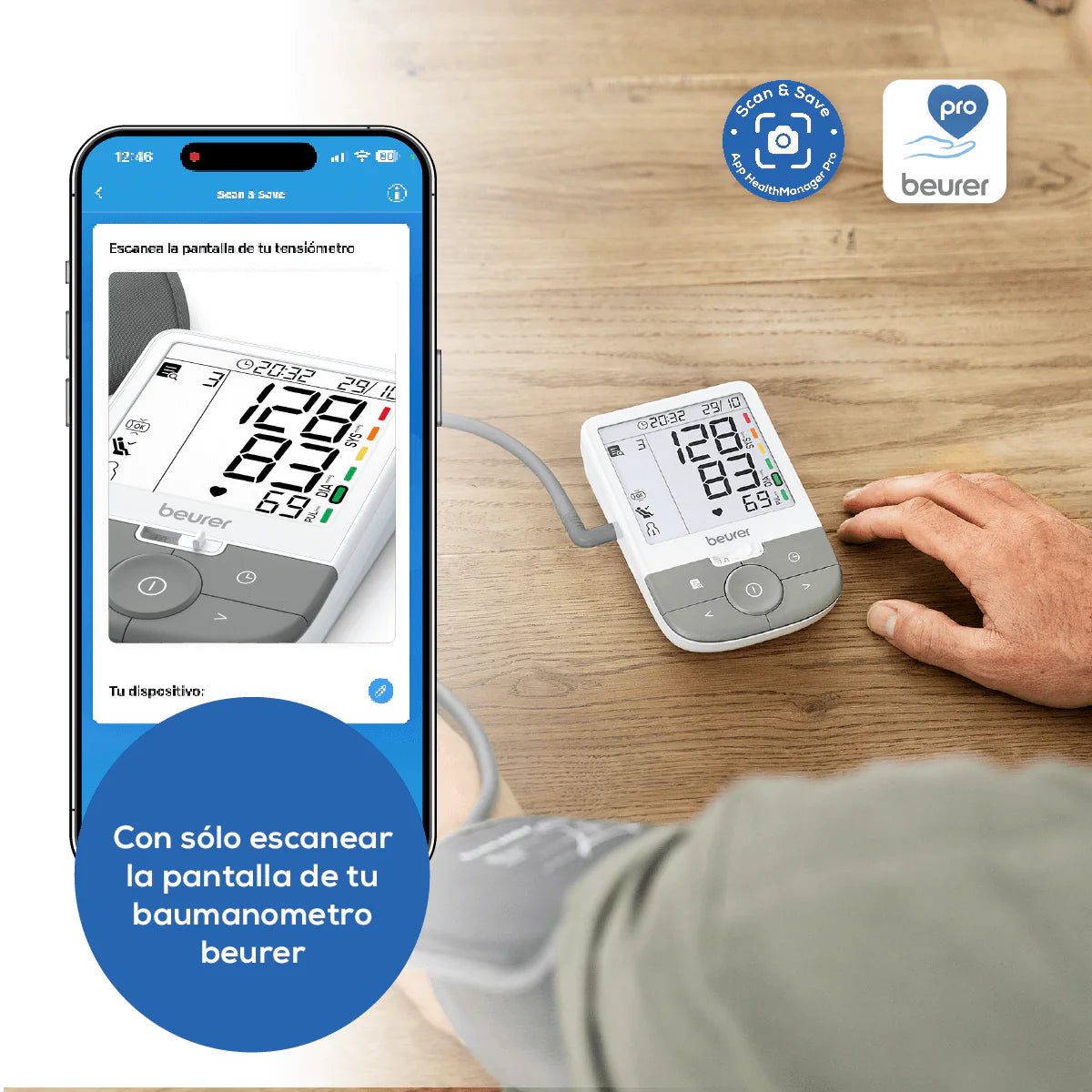 Baumanómetro Digital de brazo BM53 Marca Beurer