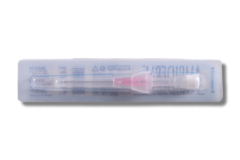 Catéter IV Ambi-On Sin Alas y Sin Puerto de Inyección 20G PTFE 220001050-1