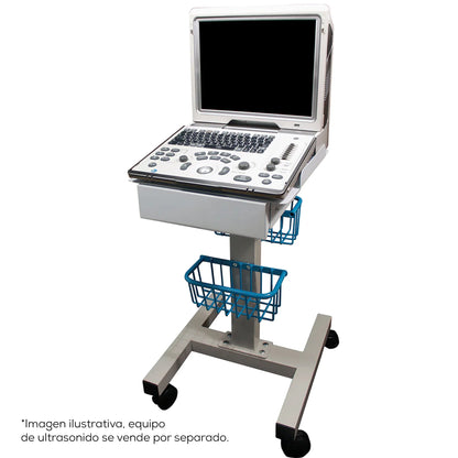 Carro universal para equipos electrónicos metálico - Hergom Medical