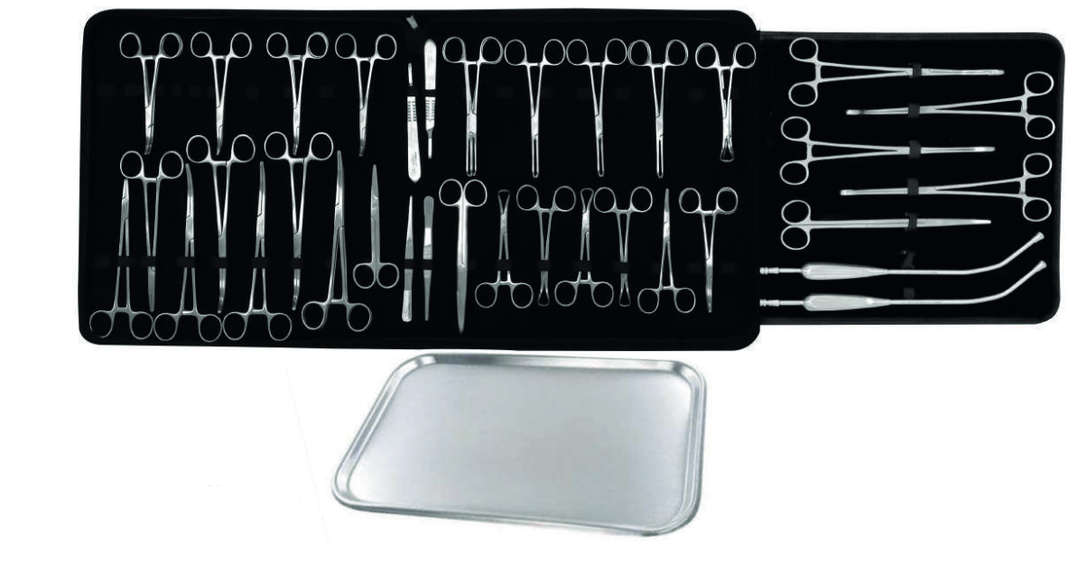 Instrumental para Cesárea de 45 piezas Hergom Premium | Acero inoxidable Alemán de alta calidad