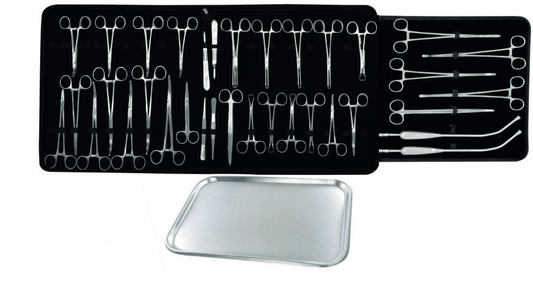 Instrumental para Cesárea de 45 piezas Hergom Premium | Acero inoxidable Alemán de alta calidad
