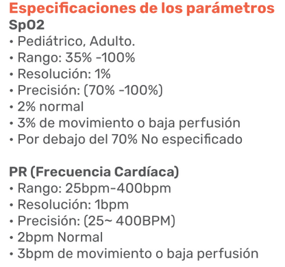 Oxímetro de pulso Palm Xignal de uso Humano 3 parámetros.