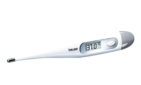 Kit de Baumanómetro Digital de Muñeca BC30 con Termómetro Clínico Digital FT09  Marca Beurer