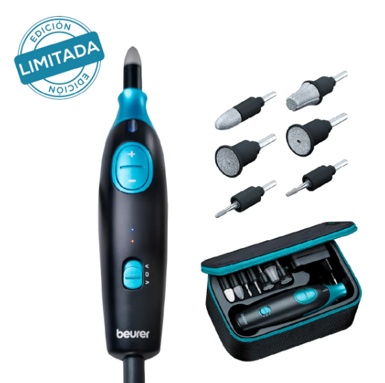 KIT ELÉCTRICO PROFESIONAL MANICURE Y PEDICURE EDICIÓN LIMITADA MP42BF23 BEURER