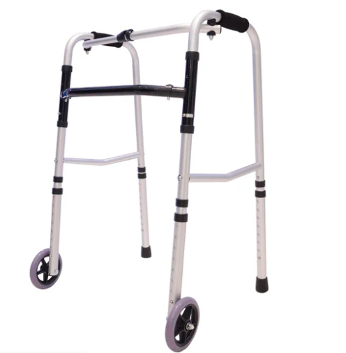 Andadera desmontable y plegable de aluminio muy resistente y ajustable - Marca Handy