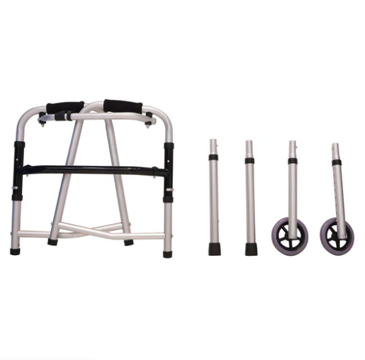 Andadera desmontable y plegable de aluminio muy resistente y ajustable - Marca Handy