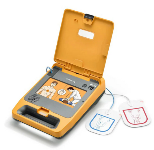 Desfibrilador externo automático DEA (AED) BeneHeart modelo C1A con accesorios incluidos - Marca Mindray