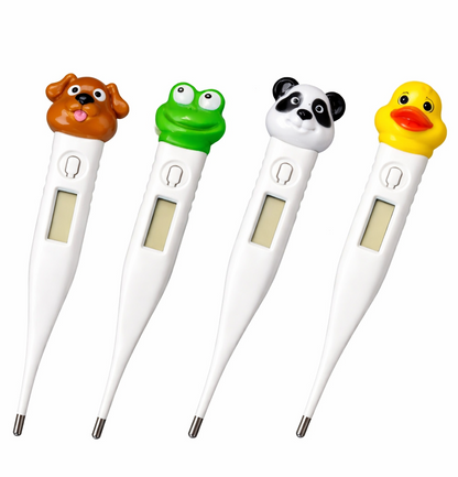 Termómetro digital para niños para Uso Oral, Axilar y Rectal con Diseño Divertido | Marca Checkatek