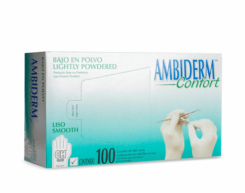 GUANTE AMBIDERMCONFORT LISO X-CHICO CAJA C/100 PZAS