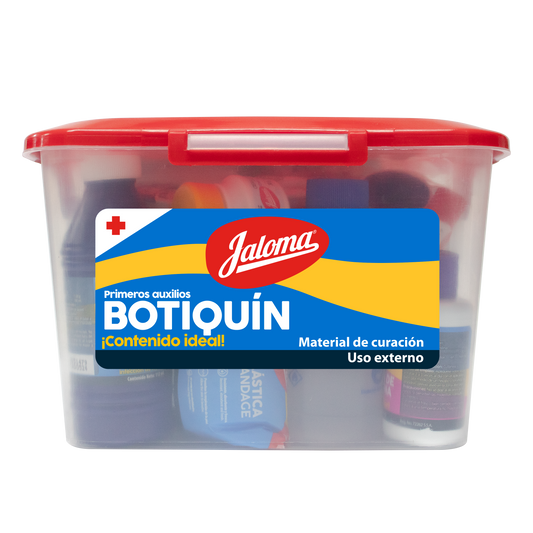 Botiquín de Primeros Auxilios con Caja Plástica Reutilizable Jaloma | Completo y Listo para Emergencias