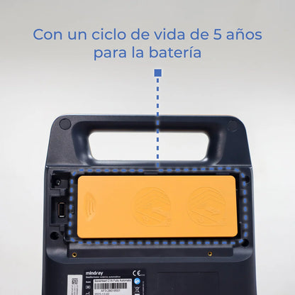 Desfibrilador externo automático DEA (AED) BeneHeart modelo C1A con accesorios incluidos - Marca Mindray