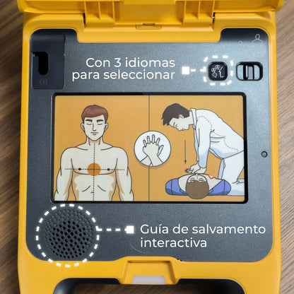 Desfibrilador externo automático DEA (AED) BeneHeart modelo C1A con accesorios incluidos - Marca Mindray