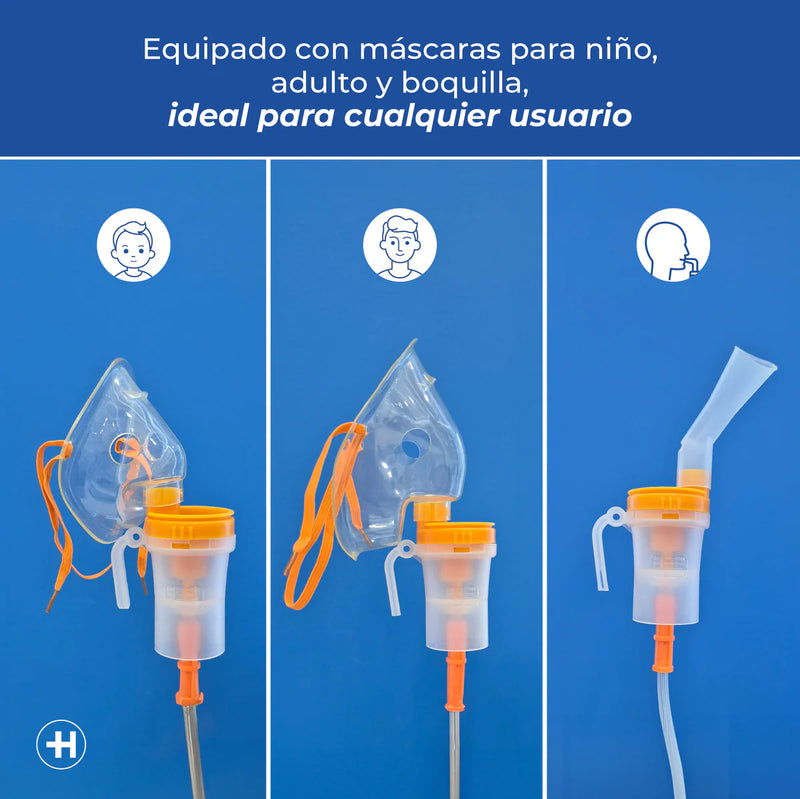Nebulizador de pistón con Kit para uso médico y doméstico para niño/adulto - Marca Handy