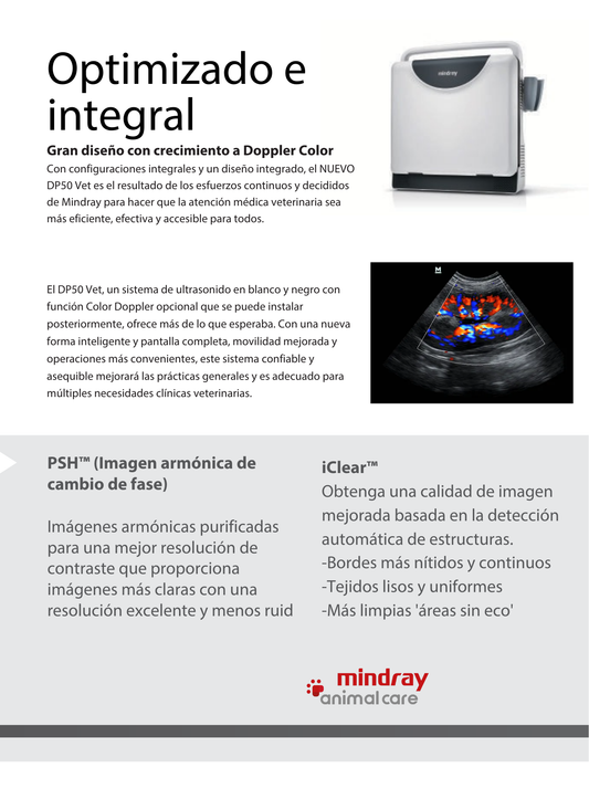 Sistema de Ultrasonido Portátil DP50 VET - Marca Mindray Animal Care (DP50VM)