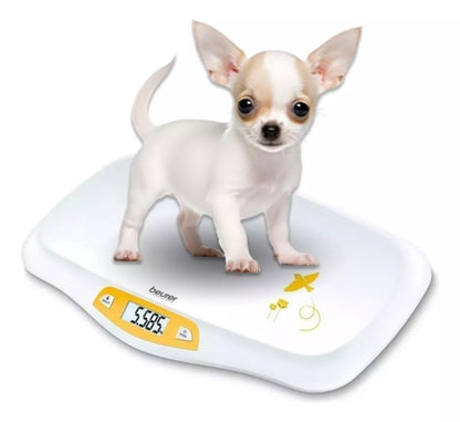 Báscula Veterinaria Digital Multifuncional con capacidad de 20kg BY80VET Marca Beurer