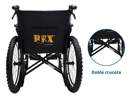 Silla De Ruedas Todo Terreno Desmontable Elevapiernas 160kg