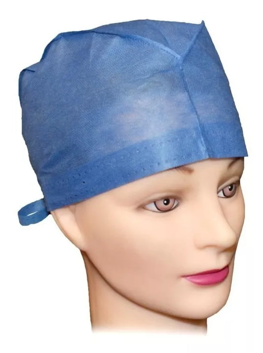 Gorro p/cirujano con cintas de ajuste, no estéril. Marca Sensimedical (50010039)