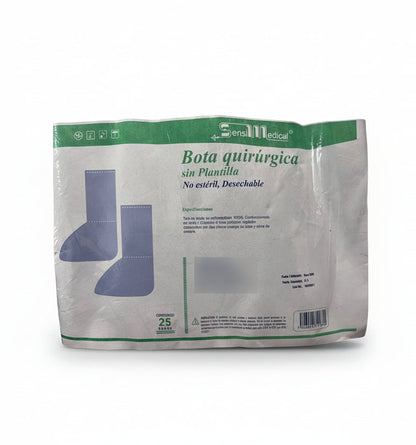 Bota Quirúrgica Desechable - Marca Sensimedical 25 Piezas