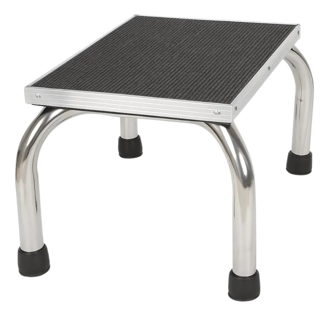 Banco De Un Peldaño Médico Antiderrapante Acero Inoxidable