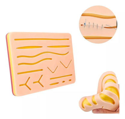 Pad Práctica Sutura, Almohadilla De Silicona Para Sutura