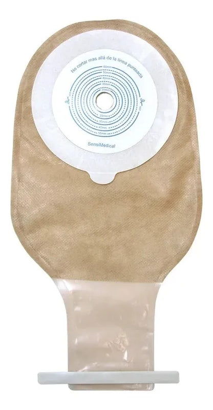 Bolsa de Ileostomía o Colostomía para Adulto en Forma de Botella 30x15 cm  - Marca Sensimedical