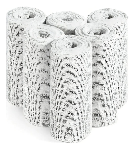 Kit Venda Enyesada De Algodón Grado Medico Marca Galia Color Blanco