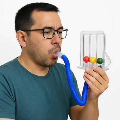 Inspirómetro / Espirómetro para ejercicio pulmonar incentivo - Marca Handy