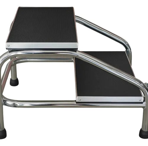 Banco De Altura 2 Peldaños Medico Escalerilla Antiderrapante