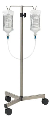 Tripié Porta Suero Médico De Acero Cromado