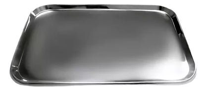 Charola Mayo con Orillas Curveadas Hergom Premium | Acero inoxidable Alemán de alta calidad