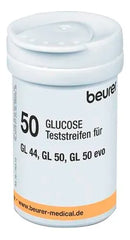 50 TIRAS REACTIVAS PARA GLUCÓMETRO GL44