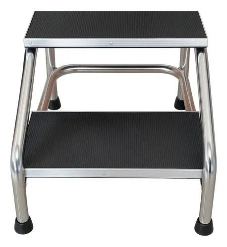 Banco De Altura 2 Peldaños Medico Escalerilla Antiderrapante