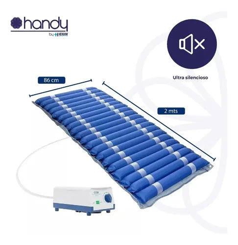 Colchón de presión alterna con sistema celdas de ventilación y regulador de presión - Marca Handy