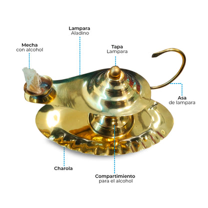 Lámpara de Aladino con Mecha