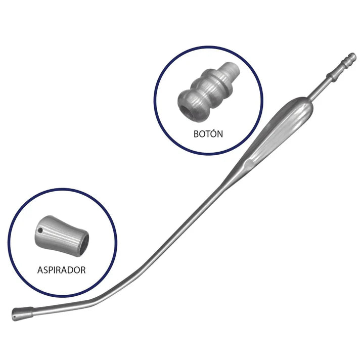Cánula Yankahuer Hergom Medical | Acero inoxidable de alta calidad