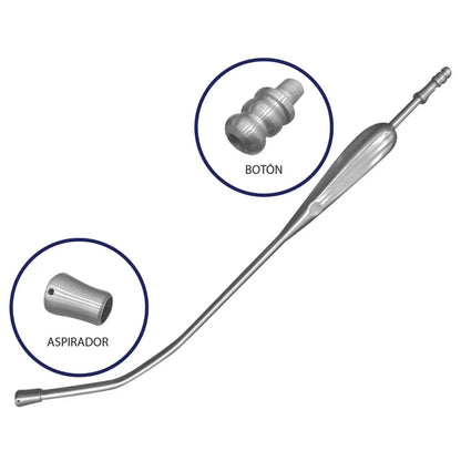 Cánula Yankahuer Hergom Medical | Acero inoxidable de alta calidad