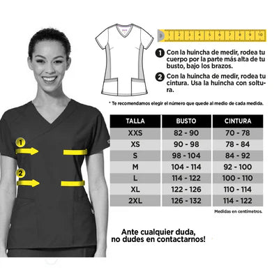 Uniforme Médico Blanco Pijama Quirúrgica Anti Fluidos Para Mujer Marca Wink