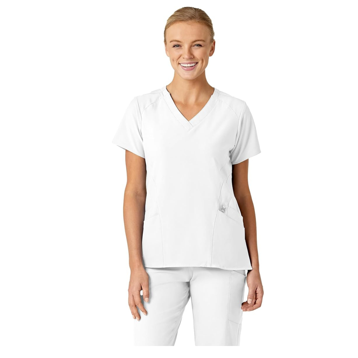 Uniforme Médico Blanco Pijama Quirúrgica Anti Fluidos Para Mujer Marca Wink