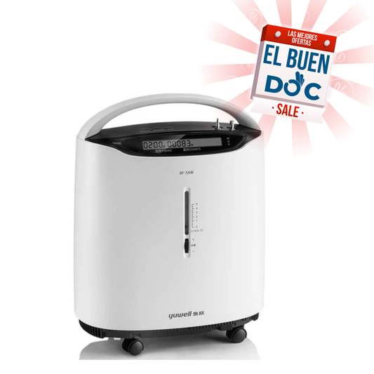 Concentrador de oxígeno de 5 litros por minuto de grado médico con función de nebulizador, silencioso marca Yuwell